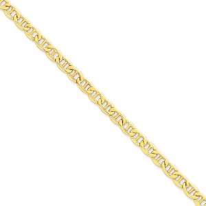  14k 5.85mm Semi Solid Anchor Chain Length 24 Jewelry