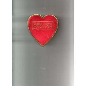 Collectible Heart Shaped Box THE SOUTH BEND CHOCOLATE COMPANY, 4 X 1 
