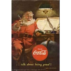  1951 Coke Santa talk about being good Santa checking 