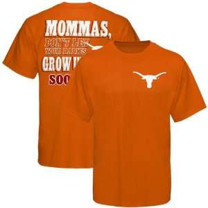 Texas Longhorns Burnt Orange Mommas T shirt:  Sports 