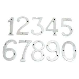  Traditional House Number 2   Satin Nickel   6