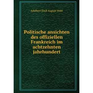   Jahrhundert (German Edition) Adalbert Emil August Wahl Books