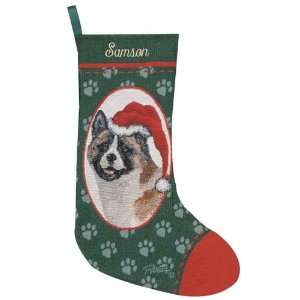   Personalized Dog Christmas Stocking   Akita: Home & Kitchen