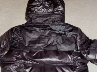 STAR RAW Whistler Hedley Black Puffer Coat w/ Detachable Hood sz L 