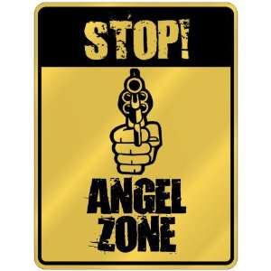    New  Stop ! Angel Zone  Parking Sign Name: Home & Kitchen