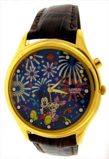 MUSICAL LORUS QUARTZ MICKEY MOUSE GLOW FACE WATCH VERY RARE  