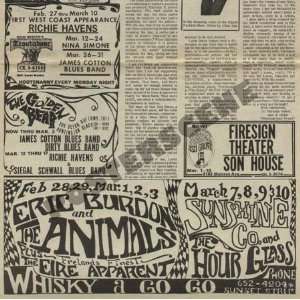  Allman Bros Butterfield Airplane Nina Simone Concert Ad 