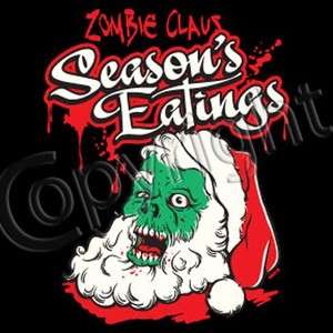   SLEEP TEE Zombie Claus, Seasons Eatings OSFA 4X Free Ship USA  