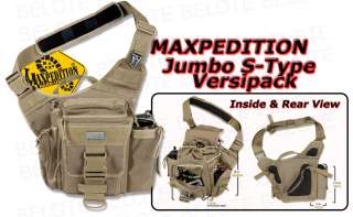 Maxpedition Jumbo S Type Versipack Sling KHAKI 0413K  