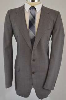 Hickey Freeman Mens 100% Pure Wool Taupe Pinstripe 2 Piece Suit (42XL 
