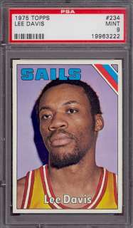 1975 Topps #234 Lee Davis Sails PSA 9 pop 14 *268604  