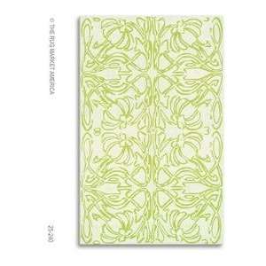 The Rug Market America Resort Deco flower Green 25240 Green/ivory 5X8 