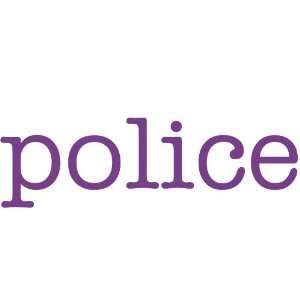  police Giant Word Wall Sticker: Home & Kitchen