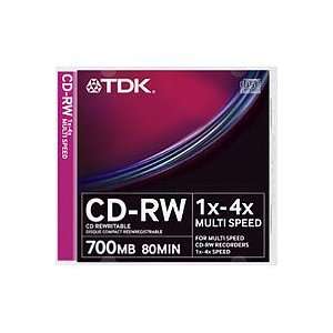  TDK CDRW80 4x Pack 10 Electronics