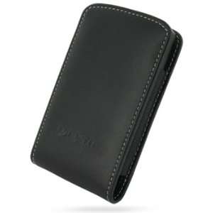   PDair Black Leather Vertical Pouch for HTC Touch HD: Electronics