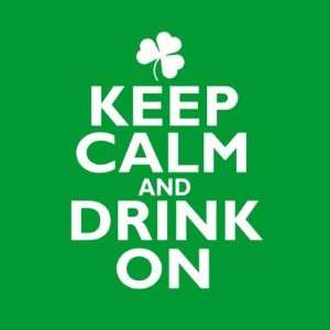    Keep Calm St Patricks Day Humor Round Sticker 