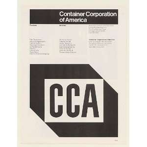   of America CCA Logo Symbol Print Ad (52338)