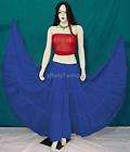 RoyalBlue Cotton Tribal 3T Gypsy Skirt 10YD Belly Dance