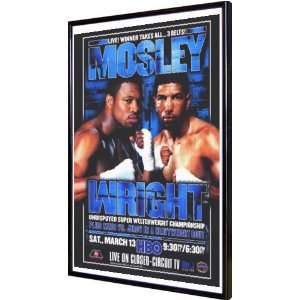  Winky Wright vs Shane Mosley 11x17 Framed Poster
