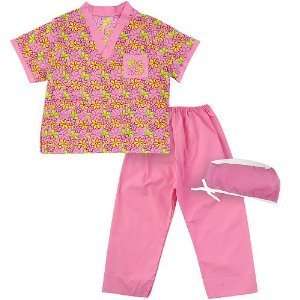  Nurse Dress Up Set  PINK scrub Toys & Games