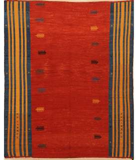 Handmade Flat Weave Kilim Qashqai Persian rug 5 x 6  