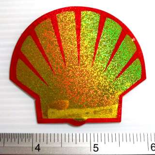 Shell Petroleum Sticker Decal Reflective light 2x2.5  
