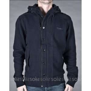  Rarefied Clothing   Mens Zip Up Hooded Jacket in Navy 
