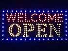 Animated LED Neon Light Open Sign Deluxe Welcome Open