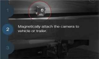 Iball Magnetic WirelessTrailer Hitch Backup Camera Factory Refurbished 
