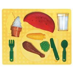  Play Foods   3D Dinner Puzzle   PVC free: Toys & Games