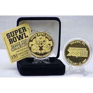    BSS   24kt Gold Super Bowl XXIII flip coin: Everything Else