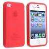 NEW PINK GEL SKIN COVER CASE FOR APPLE IPHONE 4 4G  