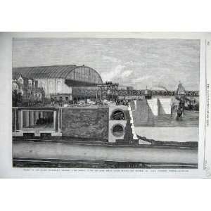  1867 Thames Embankment Subway Sewer Pneumatic Railway 