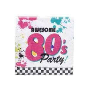  Awesome 80s Party Luncheon Napkins 18 Pack Case Pack 12 