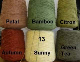 RAYON CHENILLE 2000 YPP CONE YARN MIXED COLORS (13)  