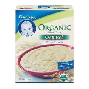  Gerber Organic Oatmeal Natural Whole Grain Cereal for Baby 