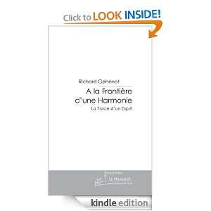 la Frontière dune Harmonie (French Edition) Richard Gehenot 