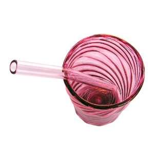  Strawesome   Pink Sapphire Barely Bent Smoothie Straw 