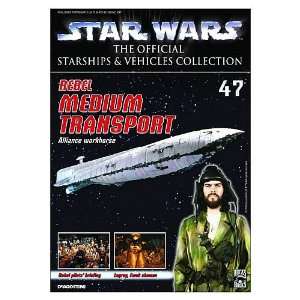  Star Wars Vehicle Collector Magazine with Rebel Transport 