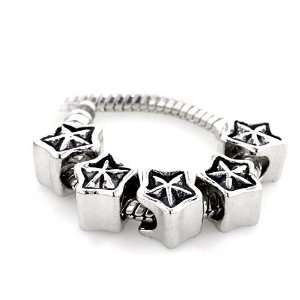  Five Pointed Star Beads Fits Pandora Charms (not Include 