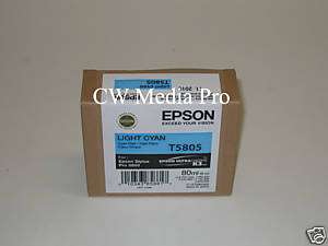Genuine Epson Pro 3800 T5805 L cyan printer ink T580500  