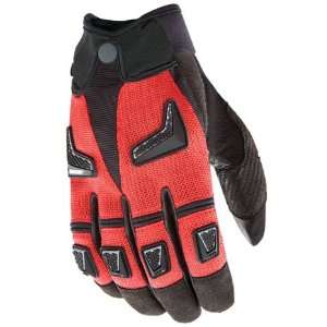   Hybrid Mens Motorcycle Gloves Red/Black Medium M 1056 7103: Automotive