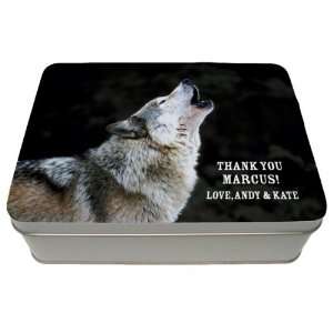 Howling Wolf Personalized Gift Tin:  Grocery & Gourmet Food