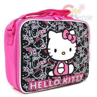   Kitty School Lunch Bag / Insulated Snack Box :Kitty Outlines  