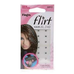  Fingrs Flirt Hair Bling, Rhinestone, 14 ea Beauty