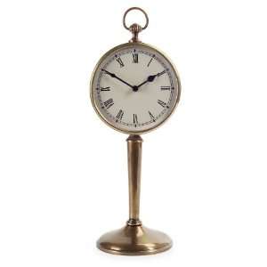  Antique Brass Pedestal Clock