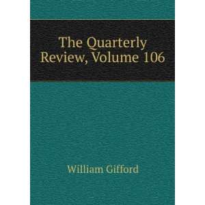 The Quarterly Review, Volume 106 William Gifford Books