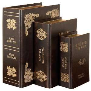  Set /3 Shakespeare K Henry Leather Faux Book Boxes: Beauty