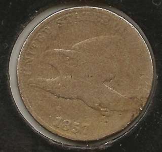 1857 AG GOOD Flying Eagle Cent  