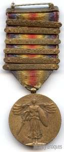 Inter Allied Victory Medal, US, 1917 1918 & 6 bars St Mi, MA,AM,MN 